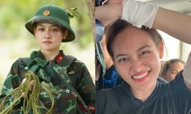 Thùy Anh dẫu "bầm dập", bị chấn thương nhưng luôn vui tươi cùng “Sao Nhập Ngũ”