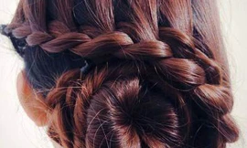 Tóc tết búi sang trọng cho bạn gái