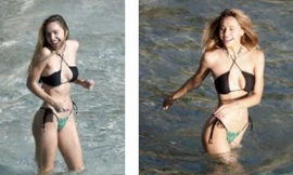 Alexis Ren khoe đường cong 'siêu thực' với áo tắm xẻ ngực cực nóng bỏng