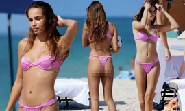 Tình cũ của Brooklyn Beckham khoe dáng sexy trên bãi biển với bikini