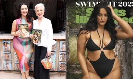 Mẫu ngoại cỡ Yumi Nu mặc váy trong suốt 'nóng mắt', hội ngộ mẹ tỷ phú Elon Musk