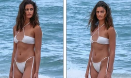 'Thiên thần nội y' Taylor Hill chụp ảnh bikini phô đường cong tuyệt mỹ