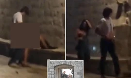 Cặp đôi gây sốc khi ngang nhiên "mây mưa" tại điểm du lịch.