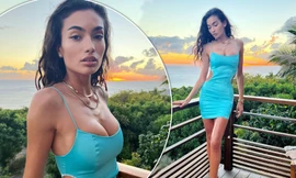 Siêu mẫu nội y Kelly Gale tung ảnh khoe vòng một 'bốc lửa'