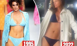 Huyền thoại mẫu Cindy Crawford khoe ảnh bikini trẻ đẹp ở tuổi 56