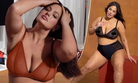 Siêu mẫu ngoại cỡ Ashley Graham chụp nội y cực nóng bỏng