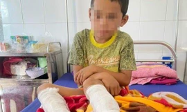 Cháu bé tại BV