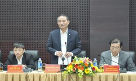 Bí thư Đà Nẵng Trương Quang Nghĩa phát biểu tại cuộc họp. 