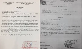 Giấy triệu tập của An ninh điều tra và lệnh bắt giam giả mạo được các đối tượng gửi đến người dân để lừa đảo. 