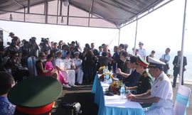 Quang cảnh buổi họp báo. Ảnh Nguyễn Thành