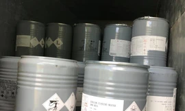 4,7 tấn xyanua cực độc vận chuyển bằng giấy tờ photo đang được Công an Quảng Nam tạm giữ để làm rõ nguồn gốc. 