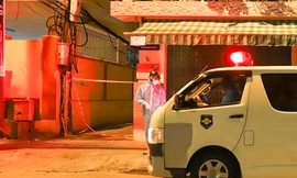 Khu vực K160 Trần Cao Vân nơi 3 bệnh nhân mắc COVID-19 cùng một gia đình, nhà có đám tang đã được cách ly, phong toả. Ảnh: Nguyễn Thành