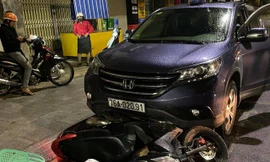 Hiện trường vụ tai nạn. Ảnh: Lê Pu