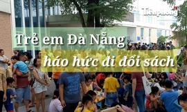 Trẻ em Đà Nẵng háo hức với ngày hội đổi sách