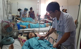 Bệnh nhân chữa trị sốt xuất huyết tại một bệnh viện ở Đà Nẵng