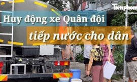 Huy động xe Quân đội tiếp nước cho người dân Đà Nẵng
