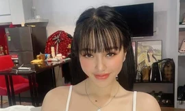 Hotgirl Trương Thị Kiều Trang trước khi bị bắt. 