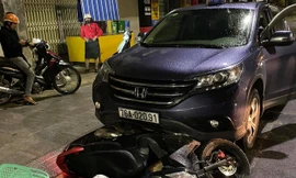 Hiện trường vụ tai nạn. Ảnh: Lê Pu