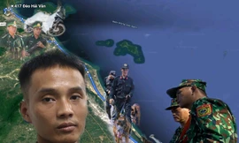 Triệu Quân Sự lẩn trốn gần 100km từ đèo Hải Vân vào TP Tam Kỳ (Quảng Nam) thì bị công an bắt - Ảnh: Nguyễn Thành