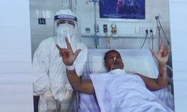 Bệnh nhân 582 đã được chữa khỏi COVID-19 và được cho ra viện. 