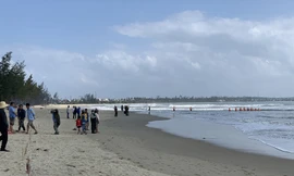 Khu vực nơi cả 2 nạn nhân mất tích. Ảnh: Nguyễn Ngọc