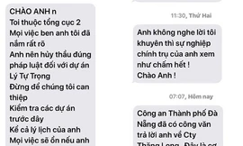 Tin nhắn đe dọa Giám đốc Ban quản lý dự án đầu tư xây dựng các công trình dân dụng và công nghiệp Đà Nẵng.