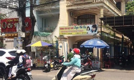 Trung tâm luyện chữ đẹp, nơi xảy ra vụ việc. Ảnh: Nguyễn Ngọc 