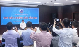 Nhiều vấn đề của Đà Nẵng được báo chí quan tâm tại buổi họp báo. Ảnh: Nguyễn Thành