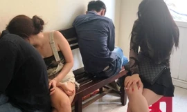 Nhóm thanh niên thuê khách sạn sử dụng ma túy vừa bị Công an quận Sơn Trà phát hiện và bắt giữ. Ảnh CA