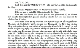 Thư cầu cứu, phản ánh cán bộ đội quy tắc đô thị vòi vĩnh, có thái độ không tốt của công dân gửi Chủ tịch UBND Đà Nẵng. 