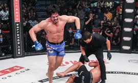 Goiti Yamauchi ăn mừng chiến thắng.