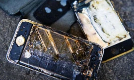 Ảnh: Cảnh báo thiết bị phát nổ khi vừa sạc vừa dùng.