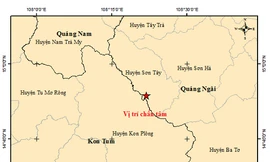 Thêm tỉnh Quảng Ngãi xảy ra động đất trưa nay