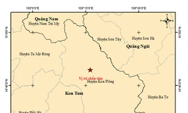 Kon Tum lại xảy ra động đất, có thể cảm nhận rung chấn