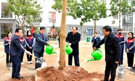 Sở GD&ĐT Hà Nội phát động trồng cây xanh trong các trường học