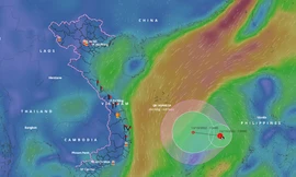 Vùng áp thấp mạnh lên, từ đêm nay miền Trung mưa rất lớn
