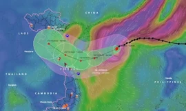 Bão số 6 tiến gần quần đảo Hoàng Sa, đạt cường độ mạnh nhất 