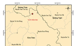 Điểm nóng Kon Tum ghi nhận 4 trận động đất sáng nay