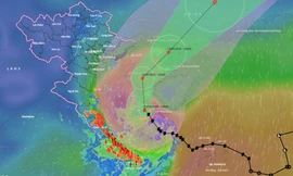 Bão bất ngờ mạnh lên cấp 11, đi vào sâu vịnh Bắc Bộ