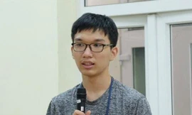 Nguyễn Mạnh Quân, học sinh lớp 12 Trường THPT chuyên Hà Nội – Amsterdam.