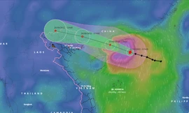 Bão số 3 áp sát đất liền, miền Bắc sắp mưa dông, gió giật mạnh