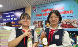 Học sinh làm trà kompucha từ hoa nhài được giải thưởng cấp thành phố