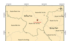 Mới xảy ra ba trận động đất liên tiếp ở Quảng Nam 