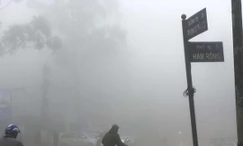 Sa Pa đón rét đậm vào sáng nay.