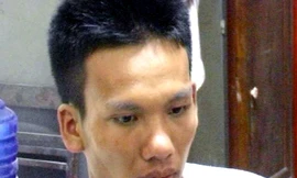 Đối tượng Hùng tại cơ quan điều tra