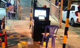 Hiện trường vụ bảo vệ bị chém lìa tay