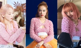 Hoàng Thùy Linh mix đồ nổi bật khi "đụng hàng" mẫu áo với Lisa BLACKPINK, Sana TWICE