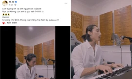 Sơn Tùng M-TP diện sơ mi trắng đàn hát lãng tử, khoe "hạnh phúc mới" khiến fan thổn thức