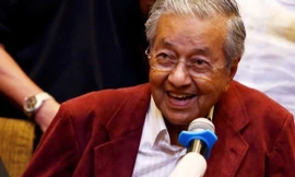 Ông Mahathir Mohamd năm nay đã 92 tuổi. (ảnh: BBC)