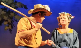 Cảnh vở “Nàng công chúa chăn ngỗng” - đạo diễn Tuấn Hải.